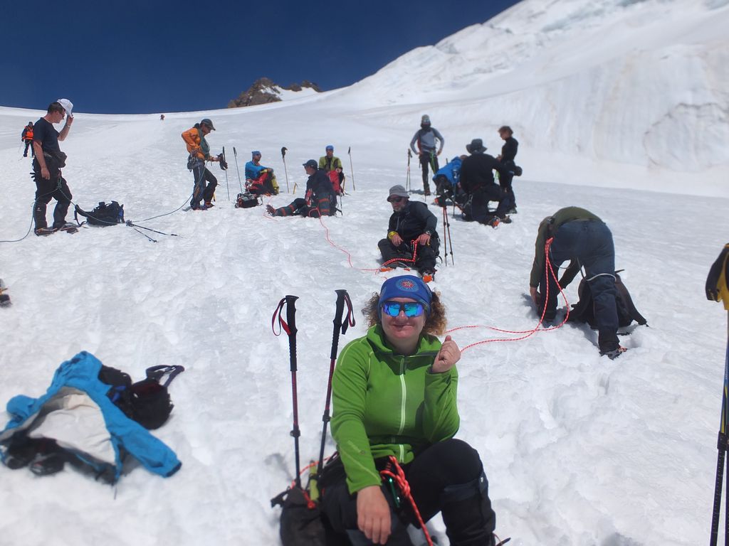 Trekking wokół Matterhorn i Monte Rosa, lodowiec Lys