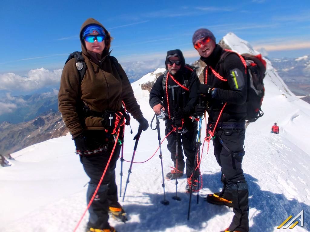 Trekking w Alpach, Ludwigshohe w Masywie Monte Rosa.