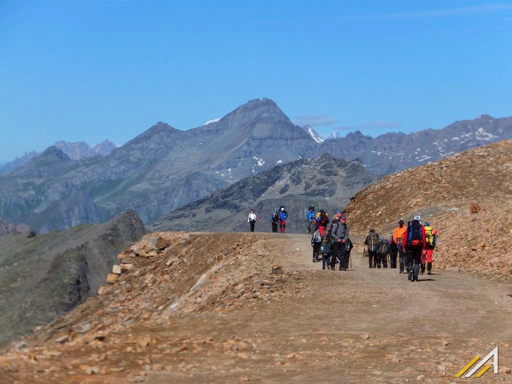 Trekking w Alpach, Passo dei Salati w rejonie Monte Rosa, Alpy Penińskie