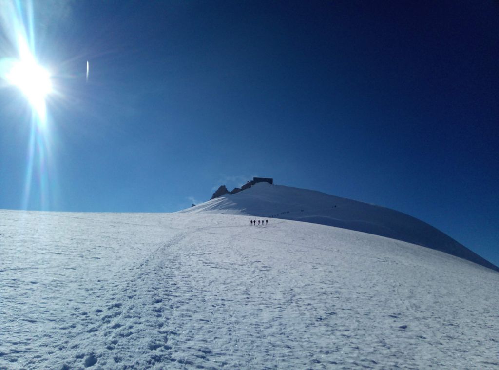 Alpy, trekking wokół Matterhorn i Monte Rosa, Lodowiec Grenz