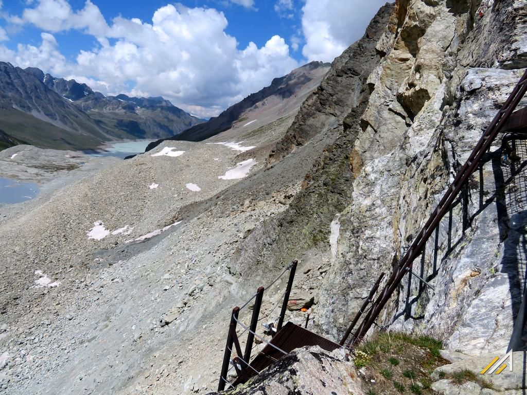 Haute Route, przełęcz Pas de Chevres - przejście z Val d'Heremence do Val d'Herens