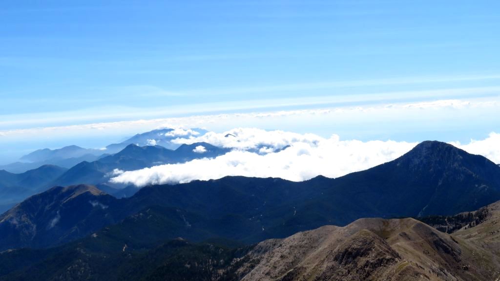 Trekking w górach Grecji. Góry Tajget, widok z Profitis Ilias