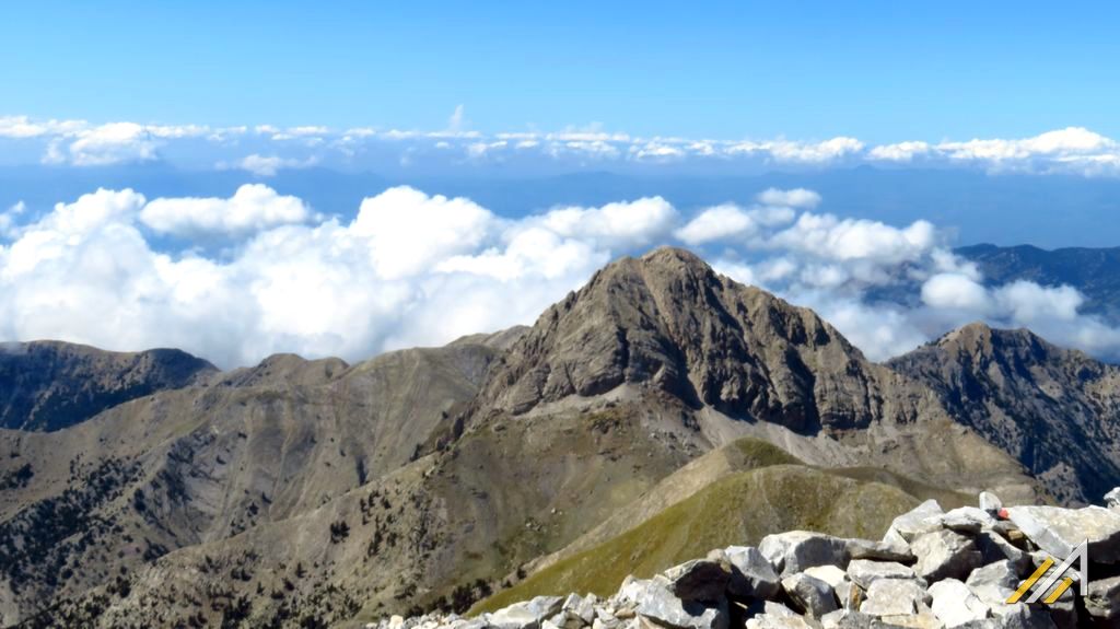 Urlop w Grecji. Góry Taygetos, widok z Profitis Ilias