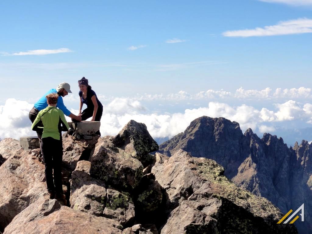 Trekking na Korsyce,szlak GR20, szczyt Monte Cinto (2706 m n.p.m.)