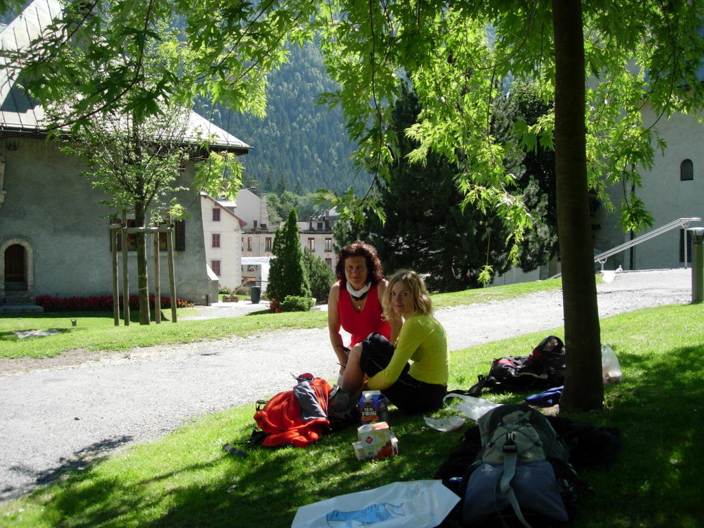 Anna Piątek -Morawiec i Izabela Gronowska Gajda w Chamonix.