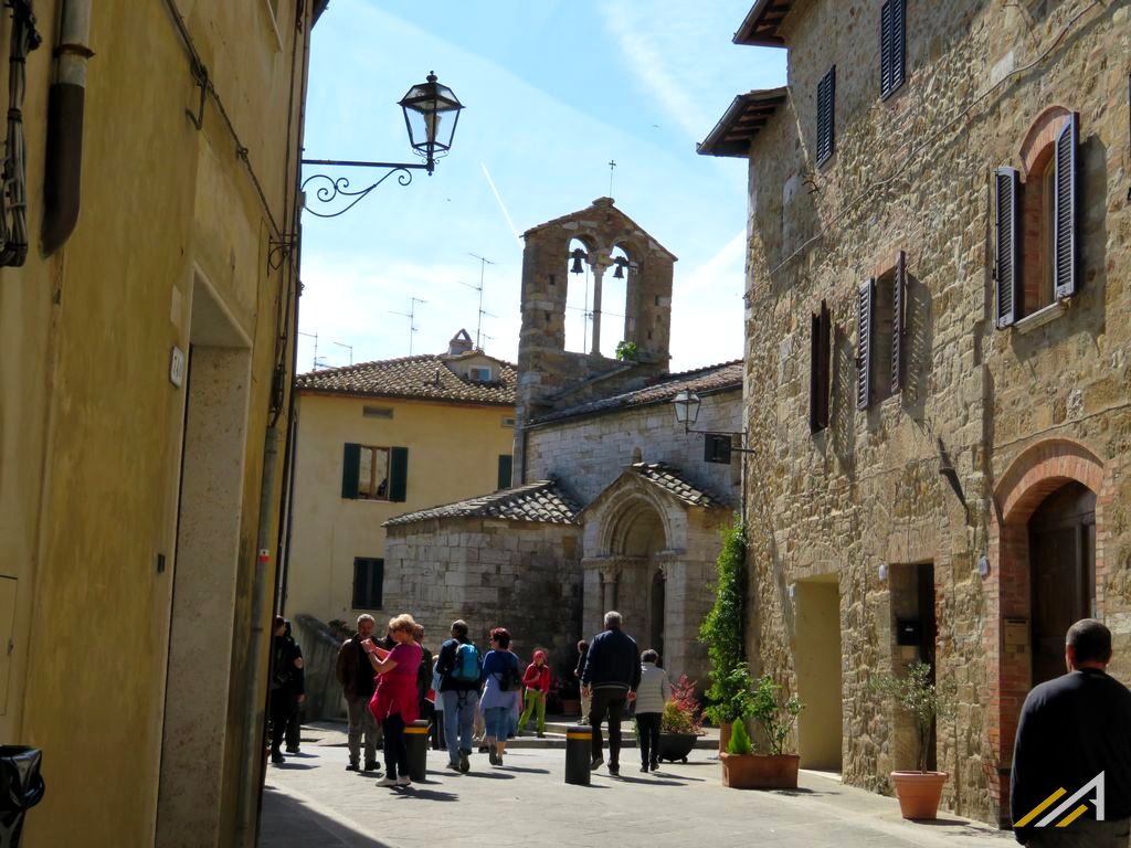 Toskania, Via Francigena. Miasteczko San Quirico d'Orcia