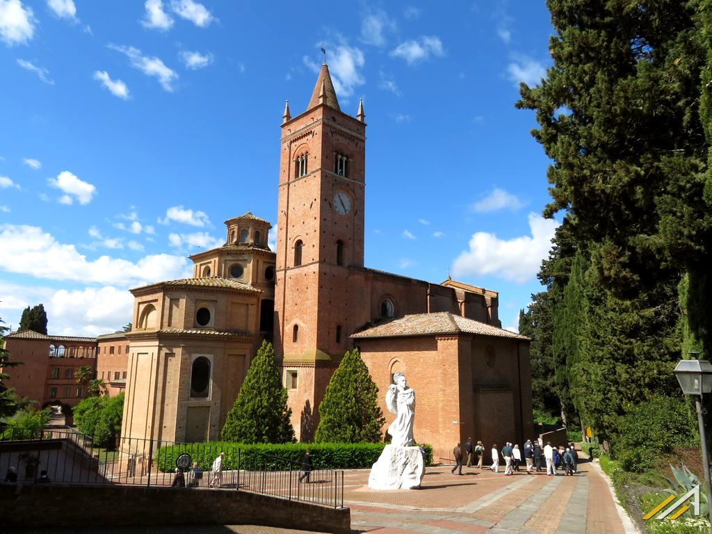 Toskania, wycieczka. Opactwo Monte Oliveto Maggiore